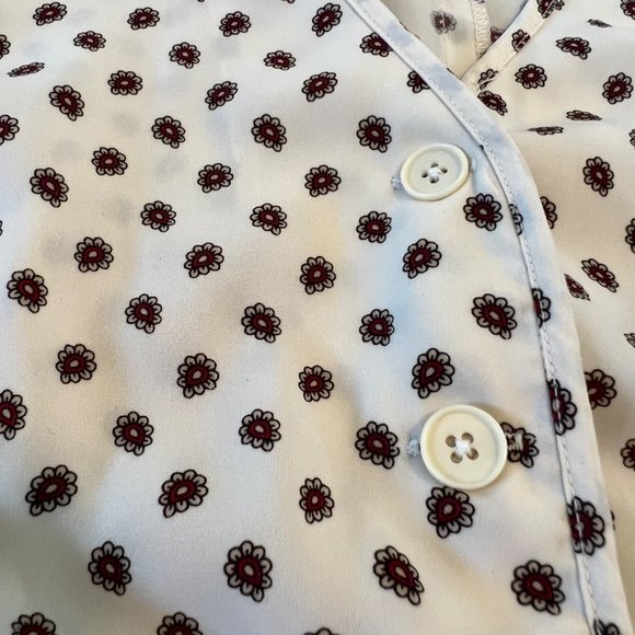 Vintage Groovy Flower Power Novelty Print Top - Picture 5 of 6